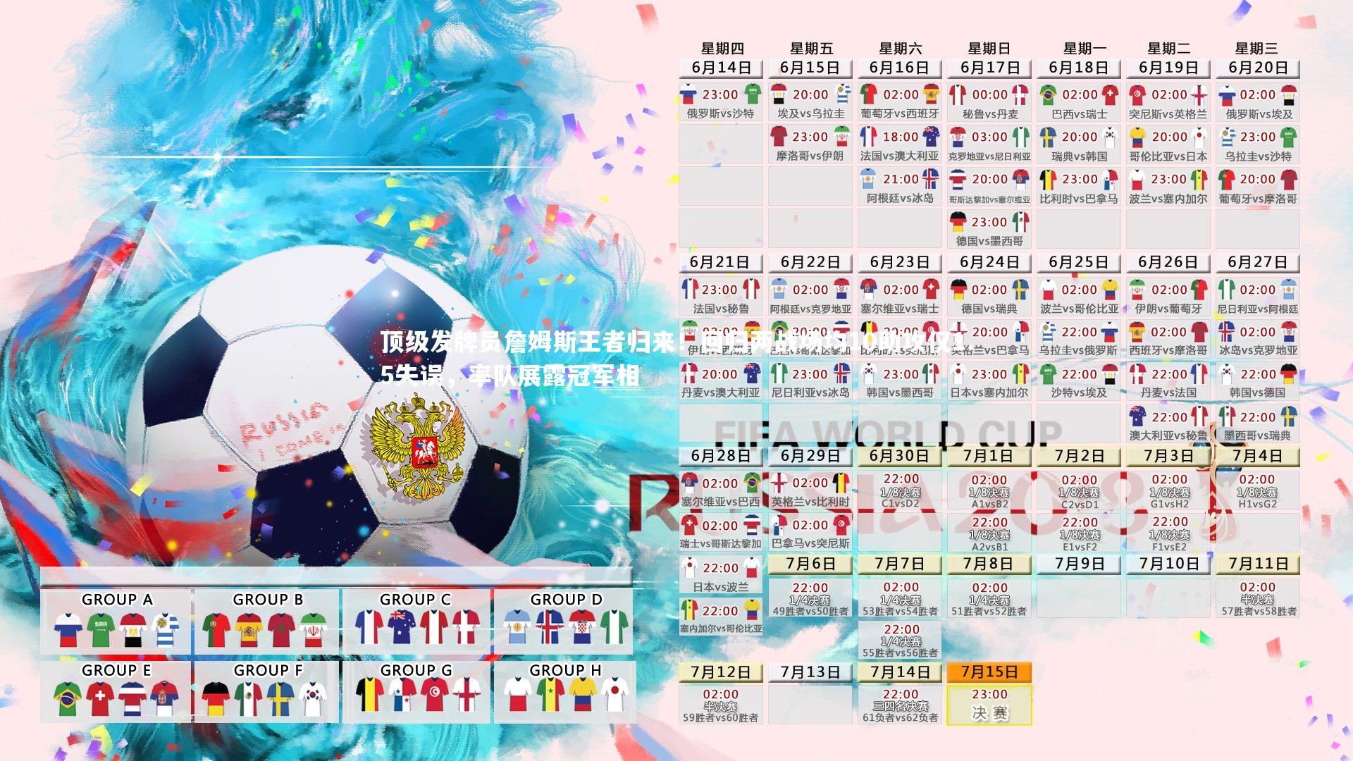 顶级发牌员詹姆斯王者归来！回归两战场均10助攻仅1.5失误，率队展露冠军相